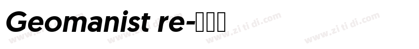 Geomanist re字体转换